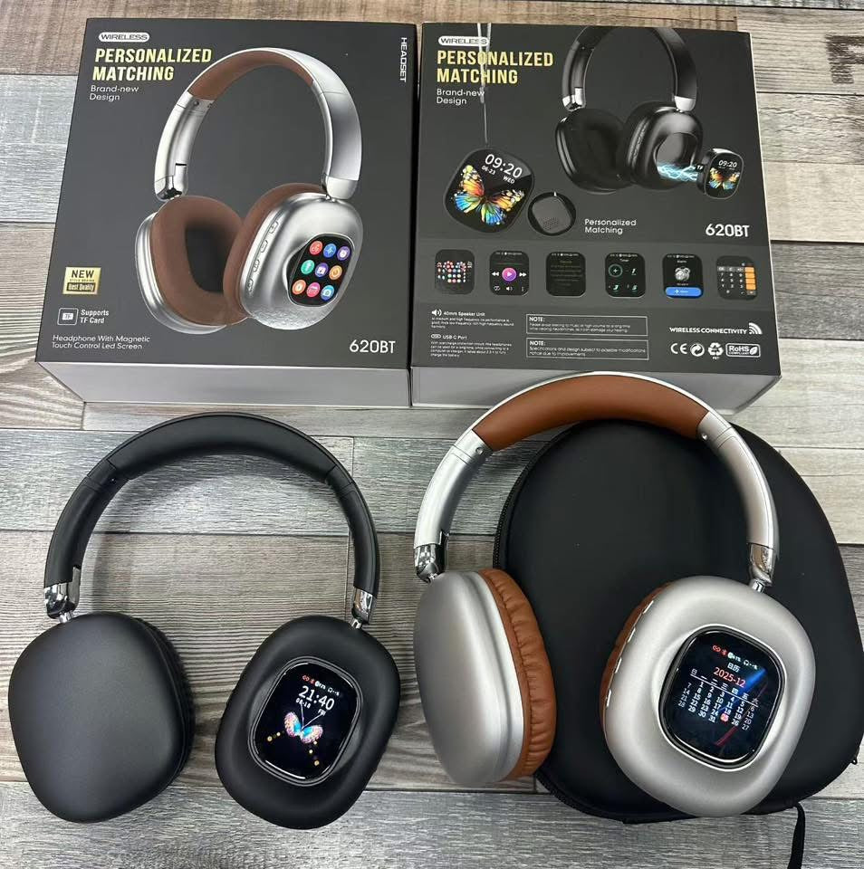 🎧 Casque Bluetooth Intelligent avec Écran Tactile – L’innovation au bout des oreilles !