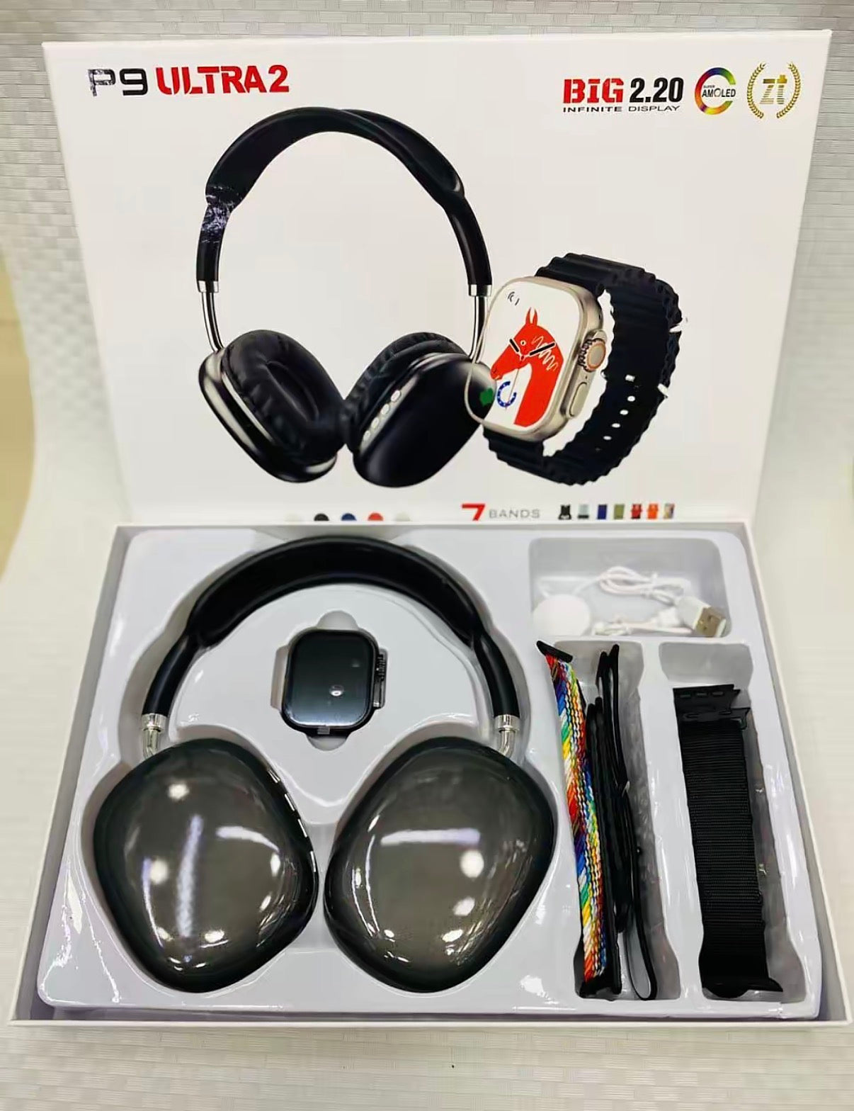 🎧⌚ Pack P9 Ultra 2 – Style, performance et technologie réunis 🔥