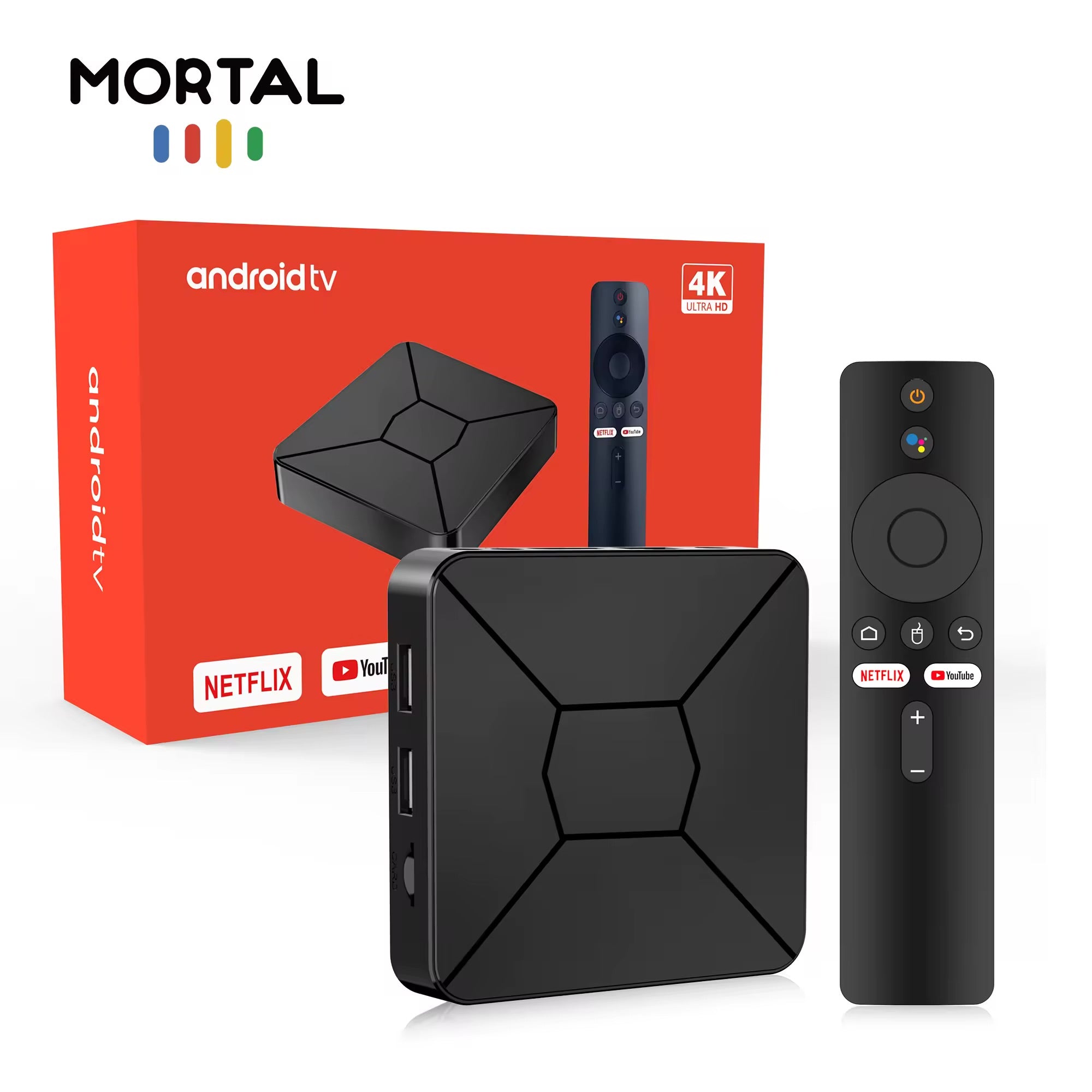 📺 Mortal Android TV Box 4K – Transformez votre téléviseur en Smart TV ultra performante