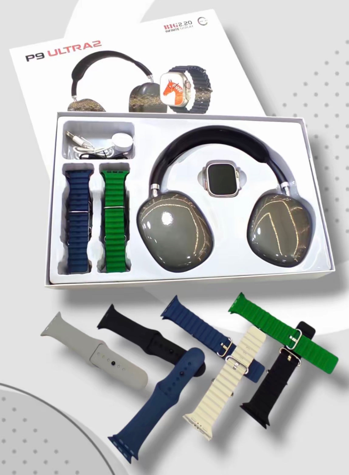 🎧⌚ Pack P9 Ultra 2 – Style, performance et technologie réunis 🔥