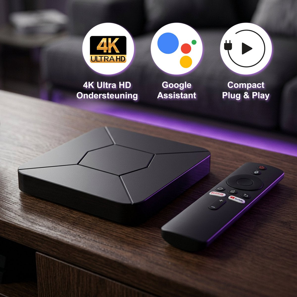 📺 Mortal Android TV Box 4K – Transformez votre téléviseur en Smart TV ultra performante