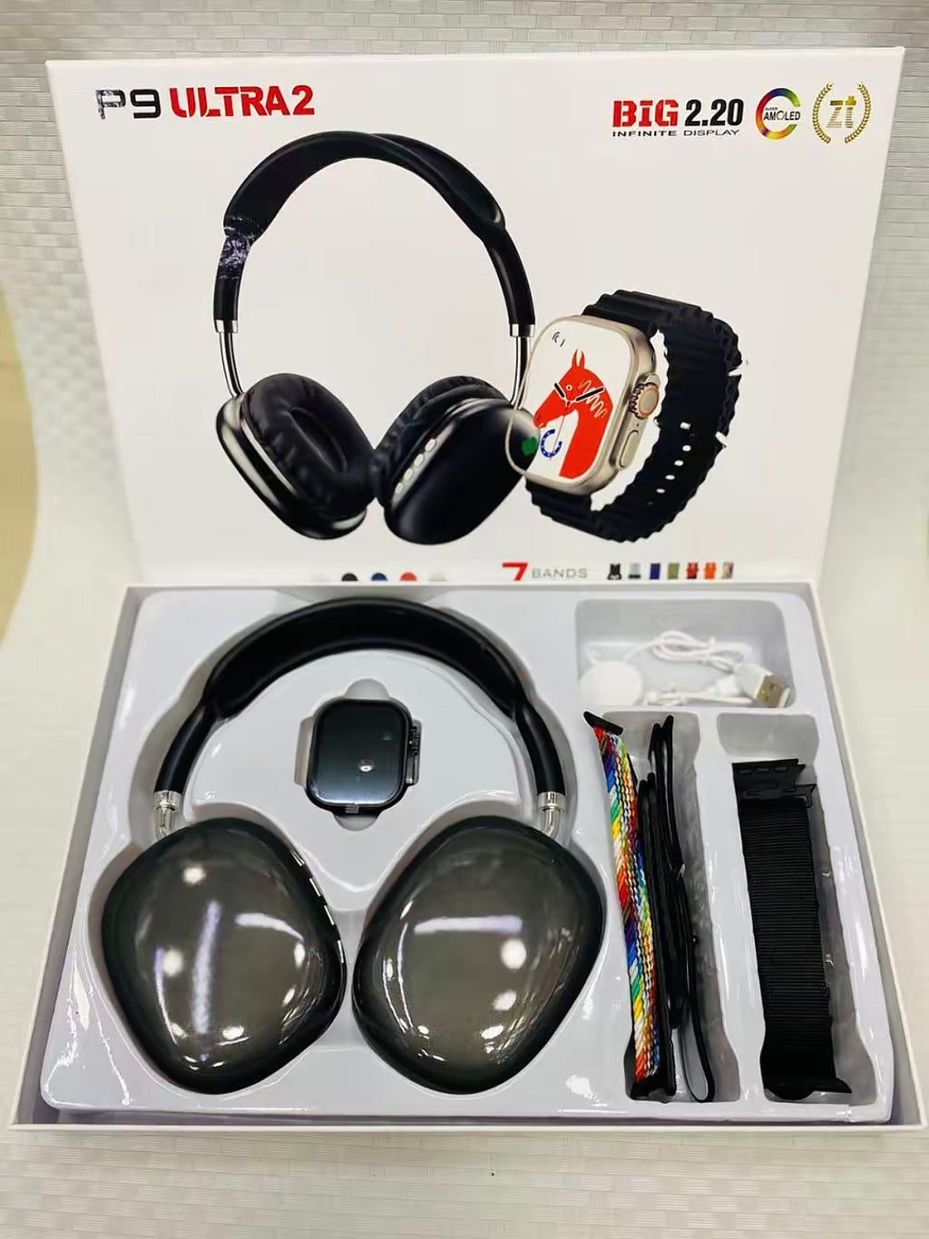 🎧⌚ Pack P9 Ultra 2 – Style, performance et technologie réunis 🔥
