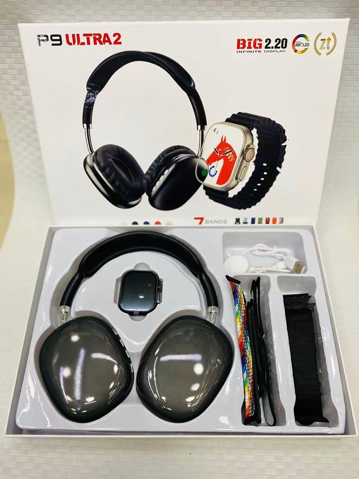 🎧⌚ Pack P9 Ultra 2 – Style, performance et technologie réunis 🔥