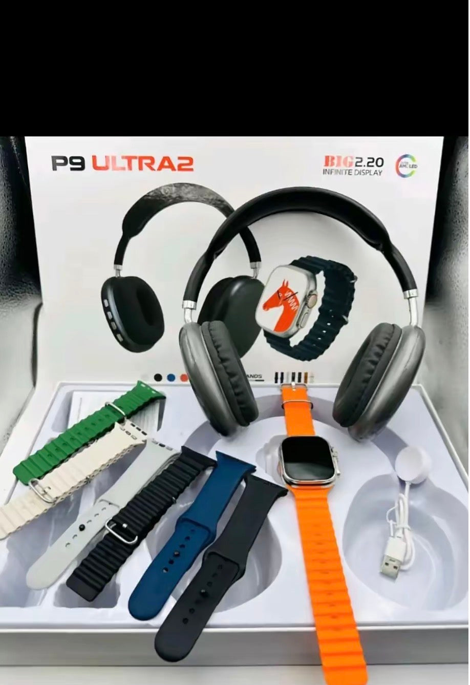 🎧⌚ Pack P9 Ultra 2 – Style, performance et technologie réunis 🔥