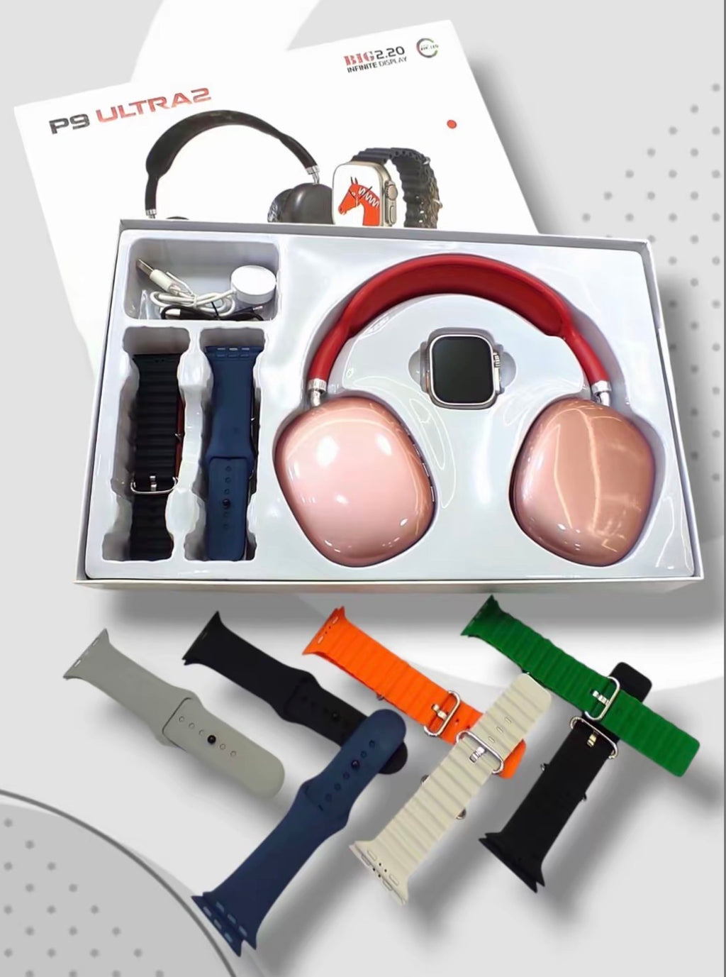 🎧⌚ Pack P9 Ultra 2 – Style, performance et technologie réunis 🔥
