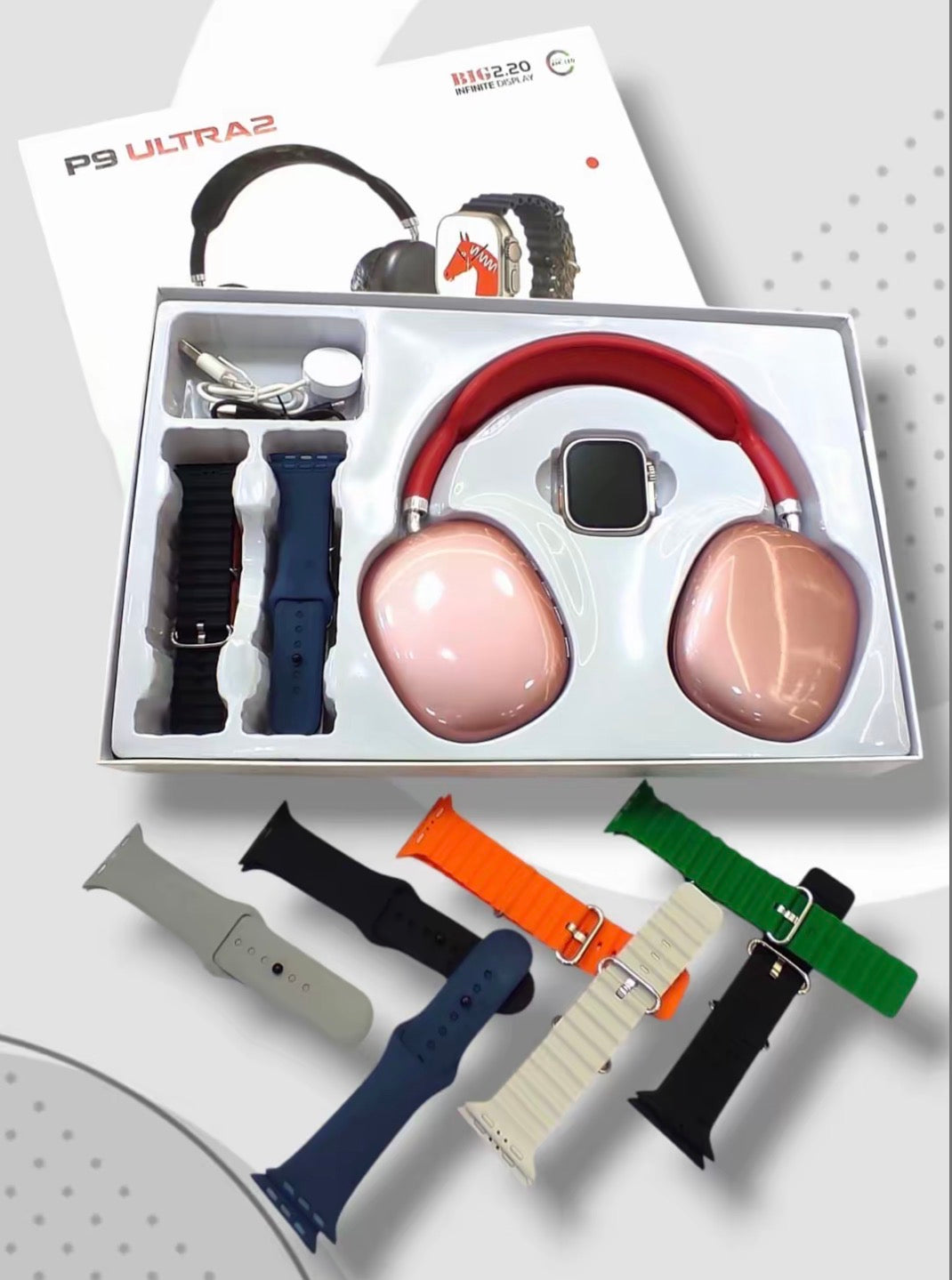🎧⌚ Pack P9 Ultra 2 – Style, performance et technologie réunis 🔥